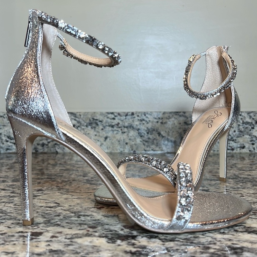Jewel Badgley Mischka Gem Embellished Heels - Picture 2 of 11